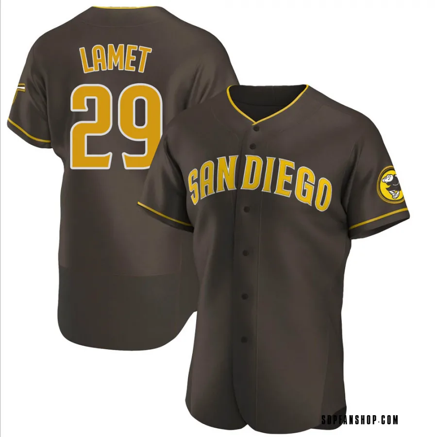 Women's Dinelson Lamet San Diego Padres Replica White /Brown Home