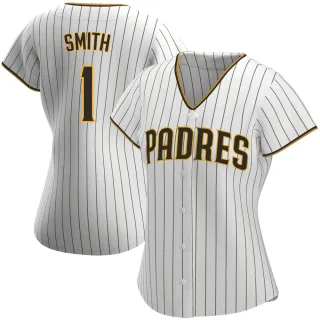 Women's Majestic San Diego Padres #1 Ozzie Smith Replica Pink Fashion Cool  Base MLB Jersey